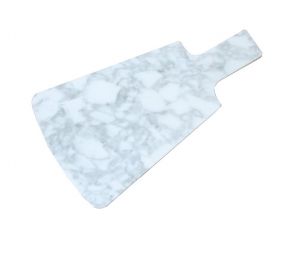 Weiße Marmor Servierplatte 16,5x30 cm 2er Set